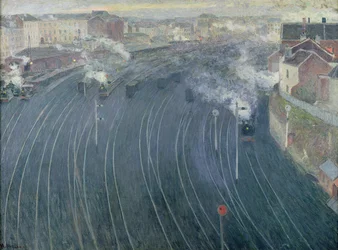 Station Luxemburg, Brussel, 1903